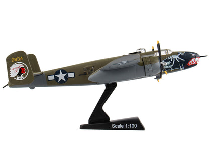 North American B-25J Mitchell Bomber Aircraft "Betty's Dream" United States Air Force 1/100 Diecast Model Airplane by Postage Stamp