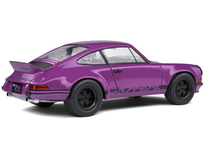 1973 Porsche 911 RSR Purple with Black Stripes 1/18 Diecast Model Car by Solido