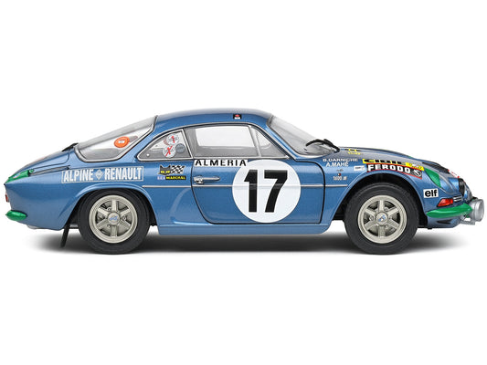 Alpine A110 1600S #17 Bernard Darniche - Alain Mahe "Rallye de Monte-Carlo" (1972) "Competition" Series 1/18 Diecast Model Car by Solido