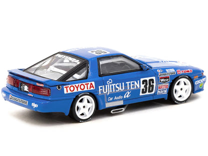 Toyota Supra Turbo (MA70) RHD (Right Hand Drive) #36 Masanori Sekiya - Hitoshi Ogawa JTC (Japanese Touring Car Championship) (1990) "Hobby64" Series 1/64 Diecast Model Car by Tarmac Works