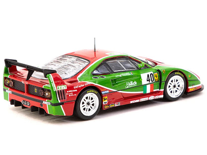 Ferrari F40 #40 Anders Olofsson - Luciano Della Noce - Tetsuya Ota "Ennea SRL" 24 Hours of Le Mans (1995) "Hobby64" Series 1/64 Diecast Model Car by Tarmac Works