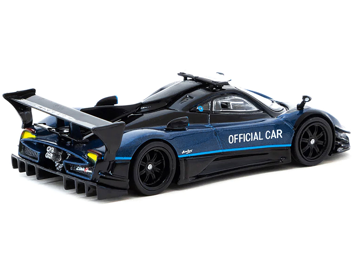 Pagani Zonda Revolucion Blue Metallic and Black "Official Car Suzuka 10 Hours" (2019) "Global64" Series 1/64 Diecast Model Car by Tarmac Works