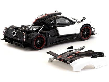 Pagani Zonda Cinque Bianco Benny White and Black "Global64" Series 1/64 Diecast Model Car by Tarmac Works