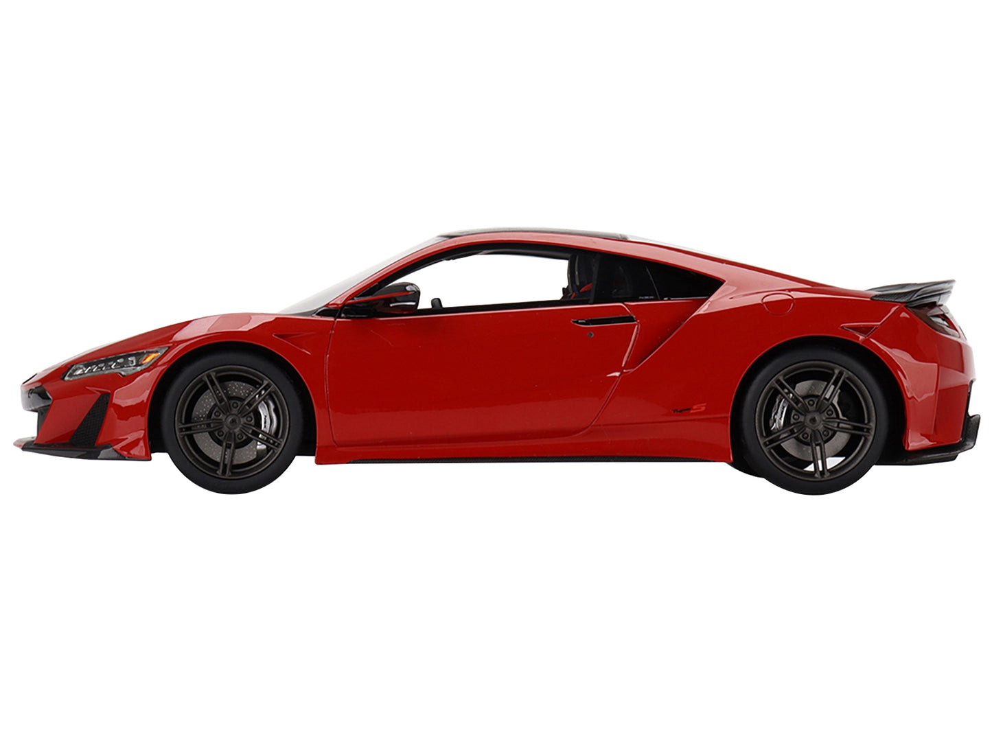 2022 Acura NSX Type S Curva Red with Carbon Top 1/18 Model Car by Top Speed